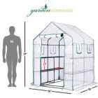 Alternate image 3 for Garden Elements Personal Plastic Indoor/Outdoor Standing Greenhouse For Seed Starting and Propagation, Frost Protection (Clear, Large, 77in x 56in x 56in)