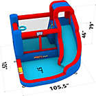 Alternate image 1 for Sunny & Fun Compact Bounce-A-Round Inflatable Water Slide Park - Heavy-Duty for Outdoor Fun - Climbing Wall, Slide & Splash Pool - Easy to Set Up & Inflate with Included Air Pump & Carrying Case