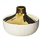 Alternate image 0 for Nearly Natural 8" Elegance Ceramic Decorative Vase with Gold Accents