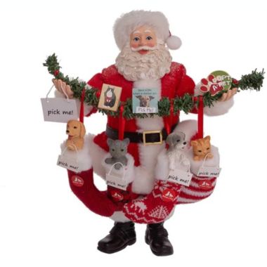 Kurt Adler (#FA0150) Fabriche Pet Adoption Santa, 10.5". View a larger version of this product image.