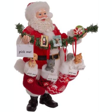 Kurt Adler (#FA0150) Fabriche Pet Adoption Santa, 10.5". View a larger version of this product image.
