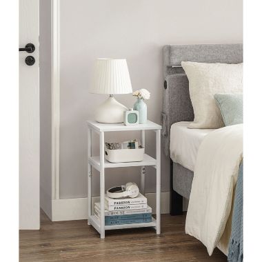 BreeBe Industrial 3-Tier Tall Side Table. View a larger version of this product image.