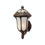 Special Lite Products Rose Garden F-2717-CP-AB Medium Bottom Mount Light with Alabaster Glass - Copper