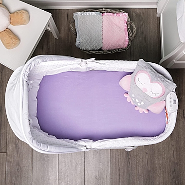 Everyday Kids 2 Pack Bassinet Sheets - Pink/Purple - 100% Cotton. View a larger version of this product image.