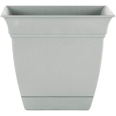 The HC Companies Outdoor/Indoor Plastic Planter Eclipse Square, Cottage Stone, 8''. View a larger version of this product image.
