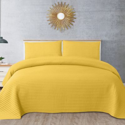 NEW~XHILARATION~BED IN A BAG~SHAM~TWIN~FULL~COMFORTER~SHEETS~SET~YELLOW 