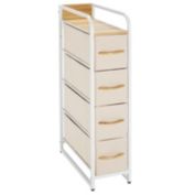 mDesign Vertical Dresser Storage Tower with 4 Drawers