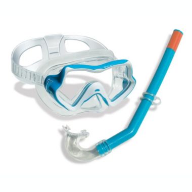 Kaarsen Ladder cafe Swim Central Blue Children's Water Sports Silicone Swimming Goggle and Snorkel  Set | buybuy BABY