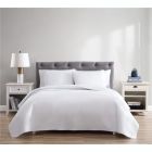 Alternate image 2 for The Nesting Company Aspen 3 Piece Bedding Collection Embossed Quilt Coverlet Bedspread with 2 Pillow Shams Ultra Luxuriously Soft Lightweight and Comfortable Microfiber - Queen - White