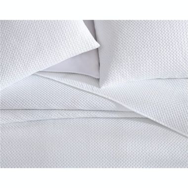 The Nesting Company Aspen 3 Piece Bedding Collection Embossed Quilt Coverlet Bedspread with 2 Pillow Shams Ultra Luxuriously Soft Lightweight and Comfortable Microfiber - Queen - White. View a larger version of this product image.