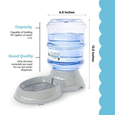 Noa Store Automatic Pet Water Dispenser 1 And 3 Gallon Cat Water Dispenser And Cat Food. View a larger version of this product image.