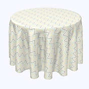 Fabric Textile Products, Inc. Round Tablecloth, 100% Polyester, 90" Round, Chevron Wave