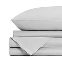 Standard Textile Home - Classic Cotton Sheet Set, Flint Gray, Twin XL