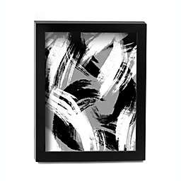Cavepop Black and White Abstract Framed Wall Art - 8