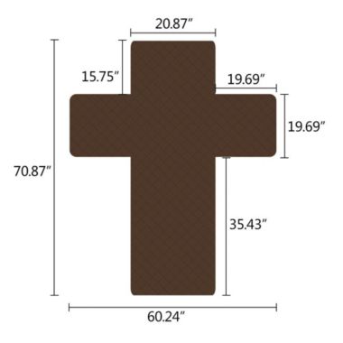 Stock Preferred Quilted Sofa Chair Slipcover in 1-Seater Brown. View a larger version of this product image.