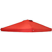 Sunnydaze Premium Pop-Up Canopy Shade with Vent - 10&#39; x 10&#39; - Red