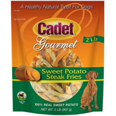Cadet Gourmet Sweet Potato Steak Fries Dog Treats, 2 Pounds (#C01387). View a larger version of this product image.