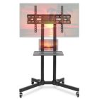Alternate image 1 for Mount Factory Rolling TV Stand Mobile TV Cart for 32-65 inch Plasma Screen, LED, LCD, OLED, Curved TV's - Universal Mount with Wheels
