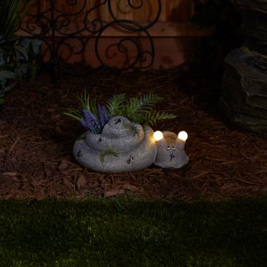Accent Plus Snail Garden Planter with Solar Light-Up Tentacles. View a larger version of this product image.