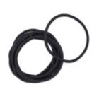 Alternate image 0 for Scunci 10 Count Nylon Elastic Hairbands with Larger Opening in Black