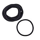 Alternate image 2 for Scunci 10 Count Nylon Elastic Hairbands with Larger Opening in Black