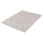 Alternate image 3 for Chaudhary Living 7.75' x 10' Gray and White Geometric Rectangular Area Throw Rug