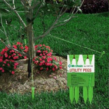 CC Outdoor Living 4ct Green Heavy Duty All Purpose Utility Peg Stakes 9". View a larger version of this product image.