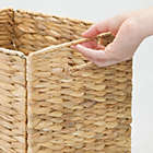 Alternate image 2 for mDesign Woven Hyacinth Home Storage Basket for Cube Furniture, 4 Pack