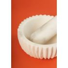 Alternate image 3 for GAURI KOHLI Milan Marble Mortar Pestle - White