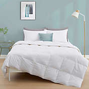 Unikome Light Warmth 600 Fill Power 75% White Down Comforter in White, King