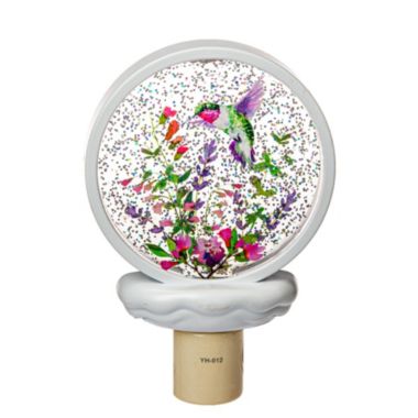 Ganz Hummingbird Shimmer LED Disk Night Light 6.25 Inch Multicolor. View a larger version of this product image.