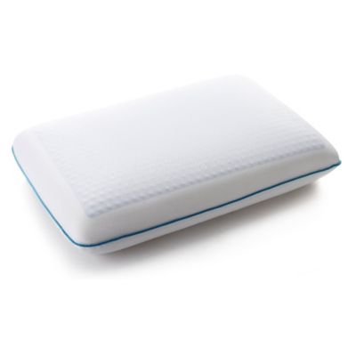 Cheer Collection Reversible Memory Foam Bed Pillow with Cooling Gel and Breathable Zip-off Cover