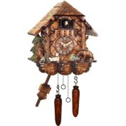 Alexander Taron 9.75" Engstler Battery-Operated Full Size Cuckoo Wall Clock
