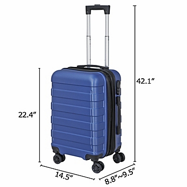 Segawe 21 Inch Durable Spinner Carry-on Luggage Suitcase. View a larger version of this product image.
