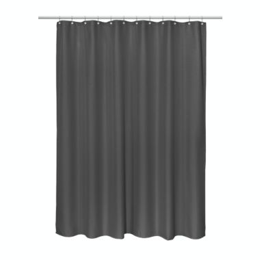 Carnation Home Fashions "Grace" Jacquard Shower Curtain - 70" x 84", Black. View a larger version of this product image.