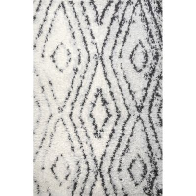 nuLOOM Bristowe Diamond Cozy Soft & Fluffy Shag Area Rug