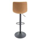 Alternate image 2 for LeisureMod Tilbury Modern Adjustable Bar Stool With Footrest & 360-Degree Swivel Set of 2