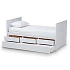 Alternate image 0 for Baxton Studio Linna Modern And Contemporary White-Finished Daybed With Trundle - White