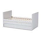 Alternate image 3 for Baxton Studio Linna Modern And Contemporary White-Finished Daybed With Trundle - White