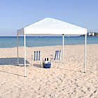 Alternate image 0 for Emma and Oliver 10&#39;x10&#39; White Weather Resistant Easy Pop Up Event Straight Leg Instant Canopy Tent