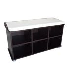 Alternate image 1 for Proman Products Contemporary Kendal Shoe Bench with Storage Compartments - Beige Color Cushion Included