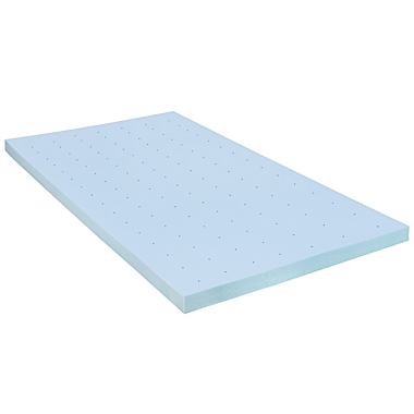 Emma + Oliver 3&quot; Cool Gel Infused Cooling Memory Foam Mattress Topper - Twin. View a larger version of this product image.