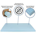 Alternate image 3 for Emma + Oliver 3&quot; Cool Gel Infused Cooling Memory Foam Mattress Topper - Twin