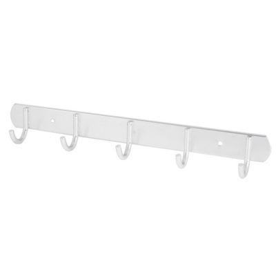 Aluminum Rack with 5 Hangers for Key Towel Clothes LIVIKEY Black Coat Hooks Wall Mounted