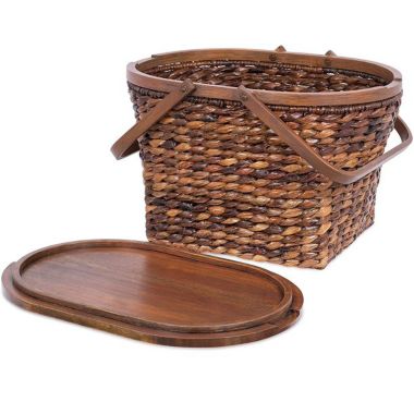 BirdRock Home Seagrass and Abaca Picnic Basket. View a larger version of this product image.