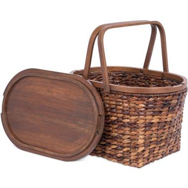 BirdRock Home Seagrass and Abaca Picnic Basket. View a larger version of this product image.