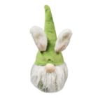 Alternate image 0 for Green Easter Bunny Ear Hat Gnome Plush Sitter Figurine Rabbit 12 Inch New