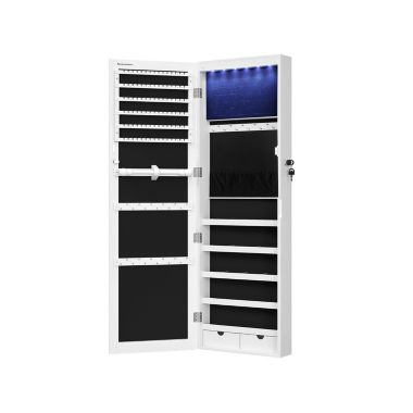 BreeBe White Hanging Jewelry Armoire. View a larger version of this product image.