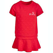 Disney Little Girls 2-Pc. Minnie Mouse Embossed Shirt & Skirt Set Red Size 5
