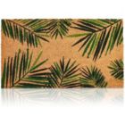 Alternate image 0 for Juvale Tropical Green Palm Welcome Mat, Natural Coir Doormat (30 x 17.2 x 0.5 in)